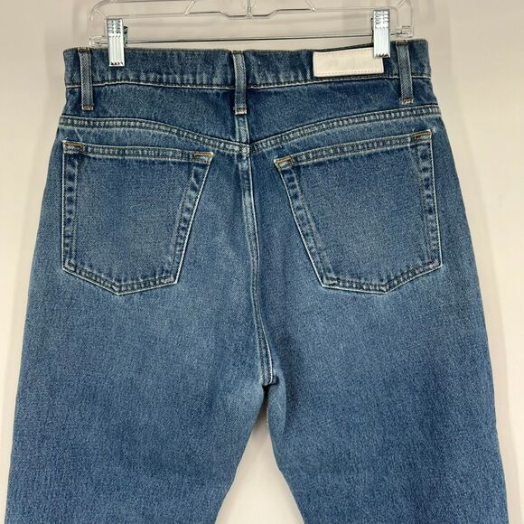 Redone Jeans Womens 30 Blue Medium Was Ultra High Rise Slim Skinny Fit Stretch - Picture 6 of 14